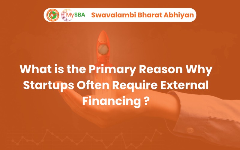 What is the Primary Reason Why Startups Often Require External Financing ?